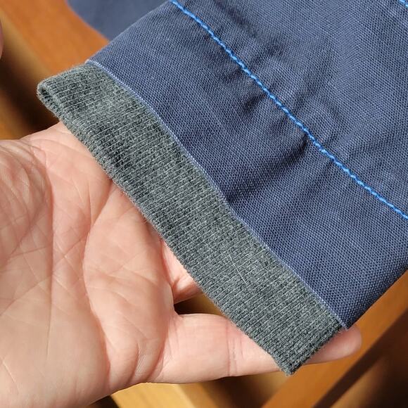 Free People Navy 6 Button Rain Jacket, Sz 6 - Picture 2 of 6